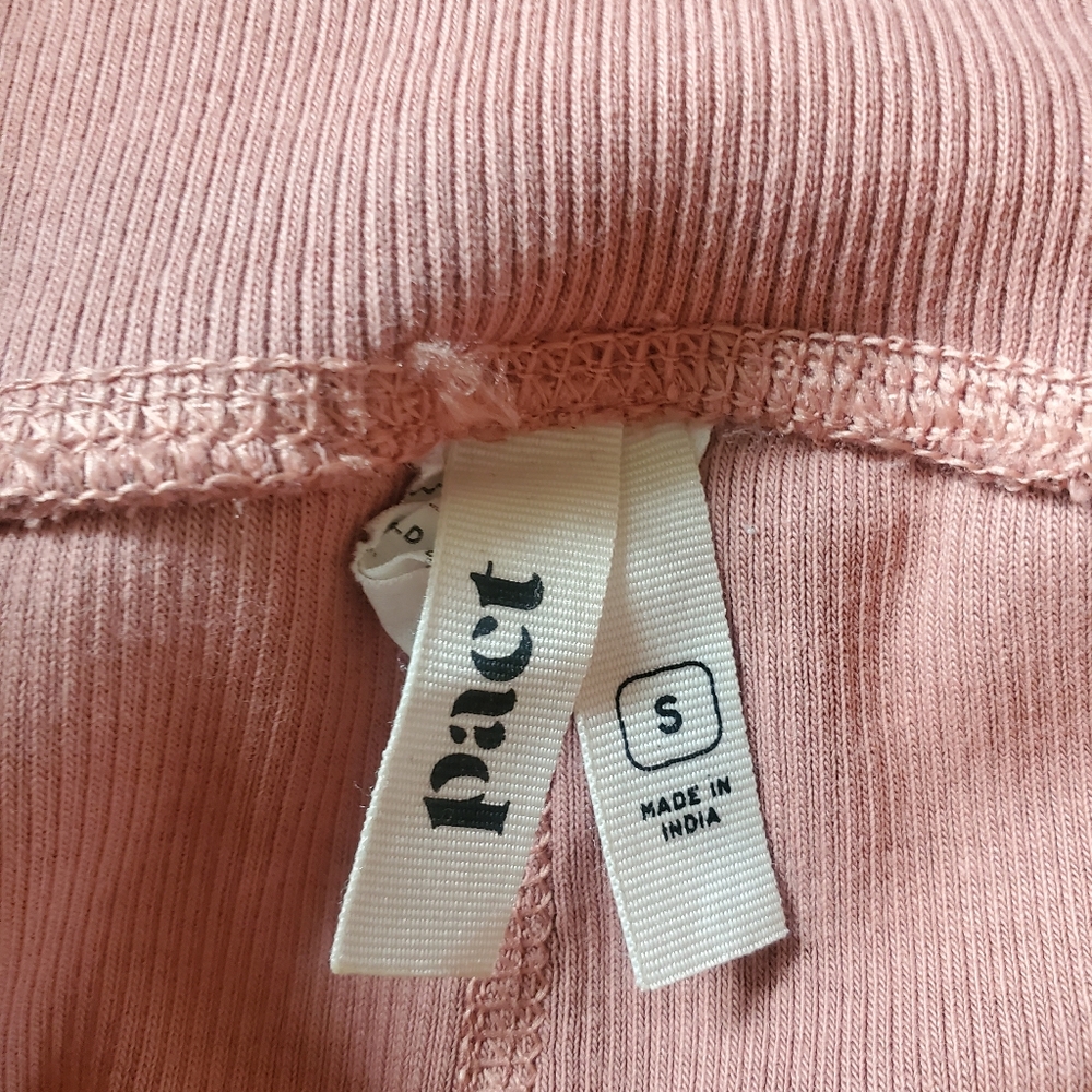 Pact Organic Ribbed Leggings And Shirt Lot S - Picture 3 of 6